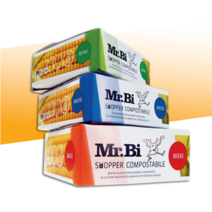 Shopper biodegradabile compostabile MINI 23+14x42