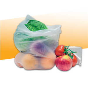 Rotoli sacchetti BIO ultraleggero fondo pomodoro/antigoccia 34x55